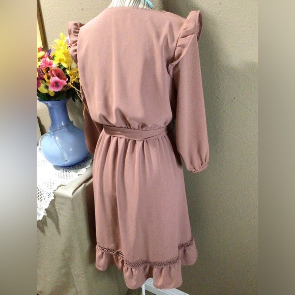 POLAGRAM Pink BLUSH DRESS - Picture 4 of 7